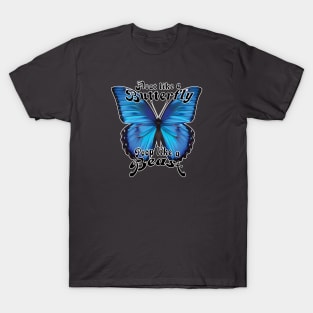 pooping butterfly pun T-Shirt